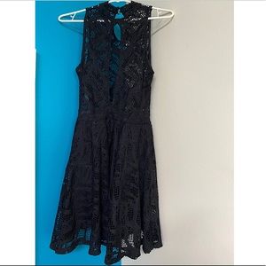Black lace dress